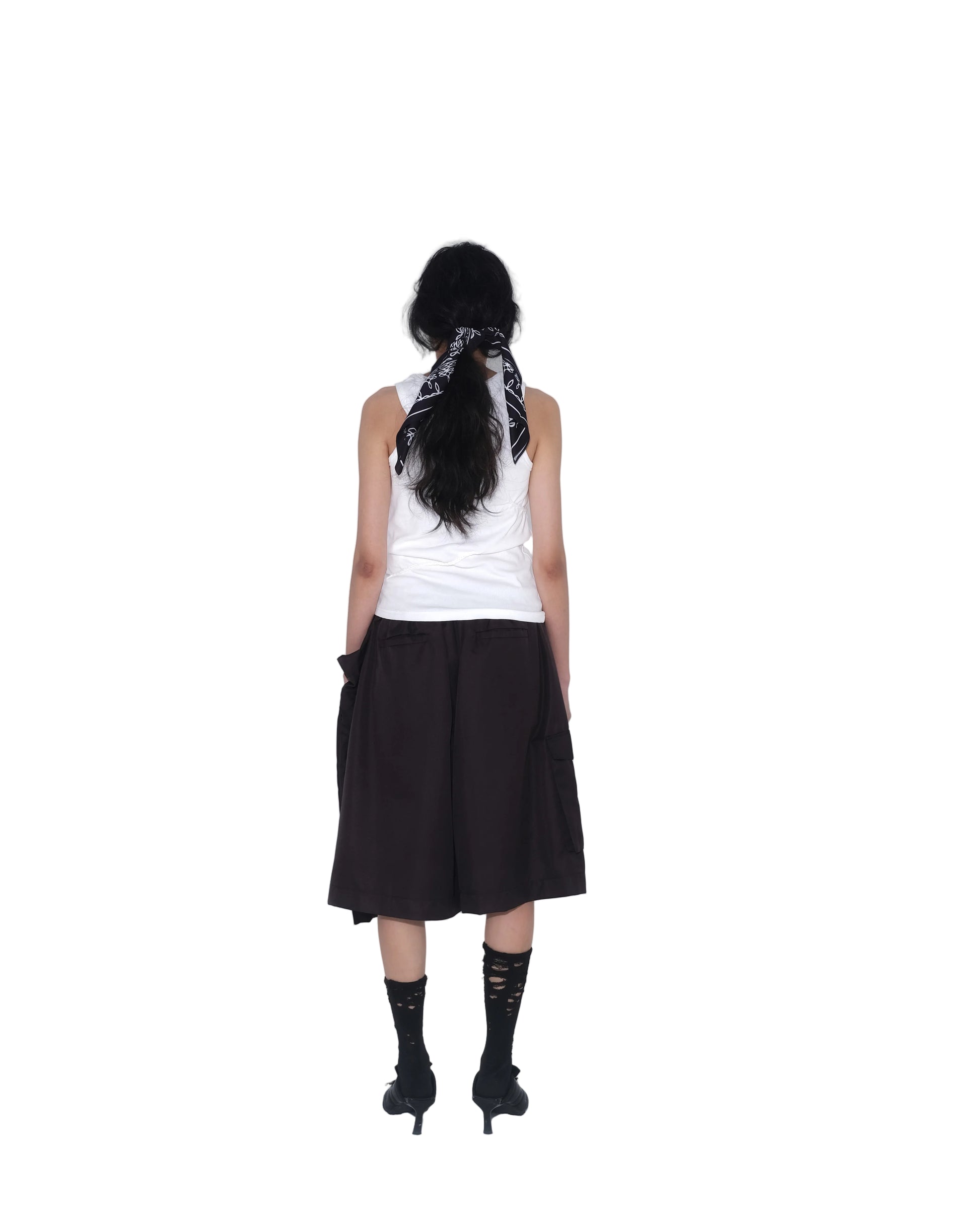3 Kaki Kongfu Pants in Dark Brown - BEV C multi label store
