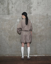 Slanted Collar Shirt in Brown - BEV C multi label store