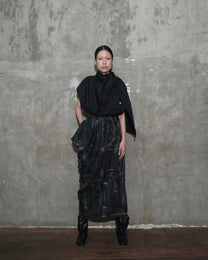 Dune Draped Top in Black