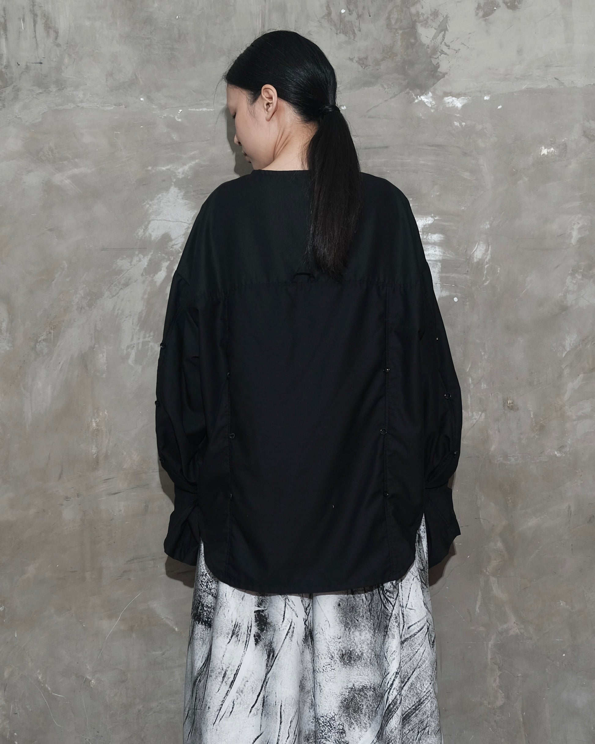 Puzzle Shirt in Black - BEV C multi label store