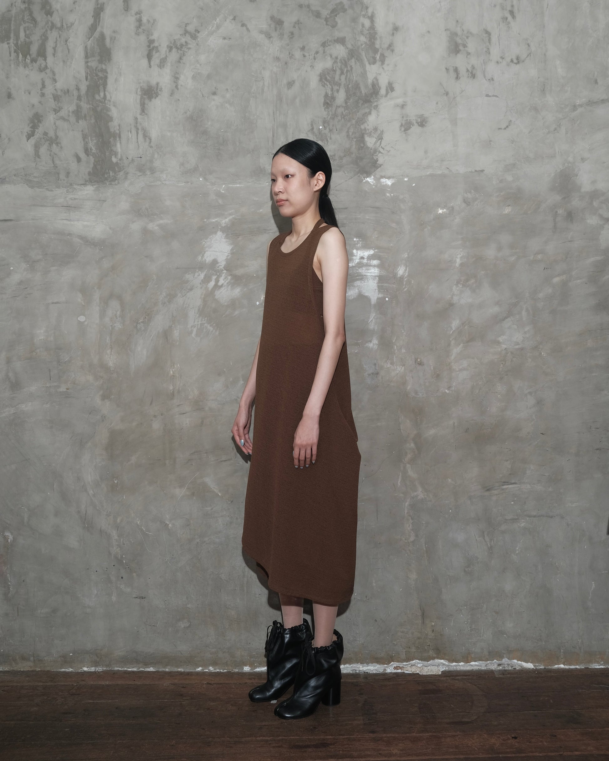 U Dress in Dark Brown - BEV C multi label store