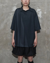 Overlap Jersey in Black