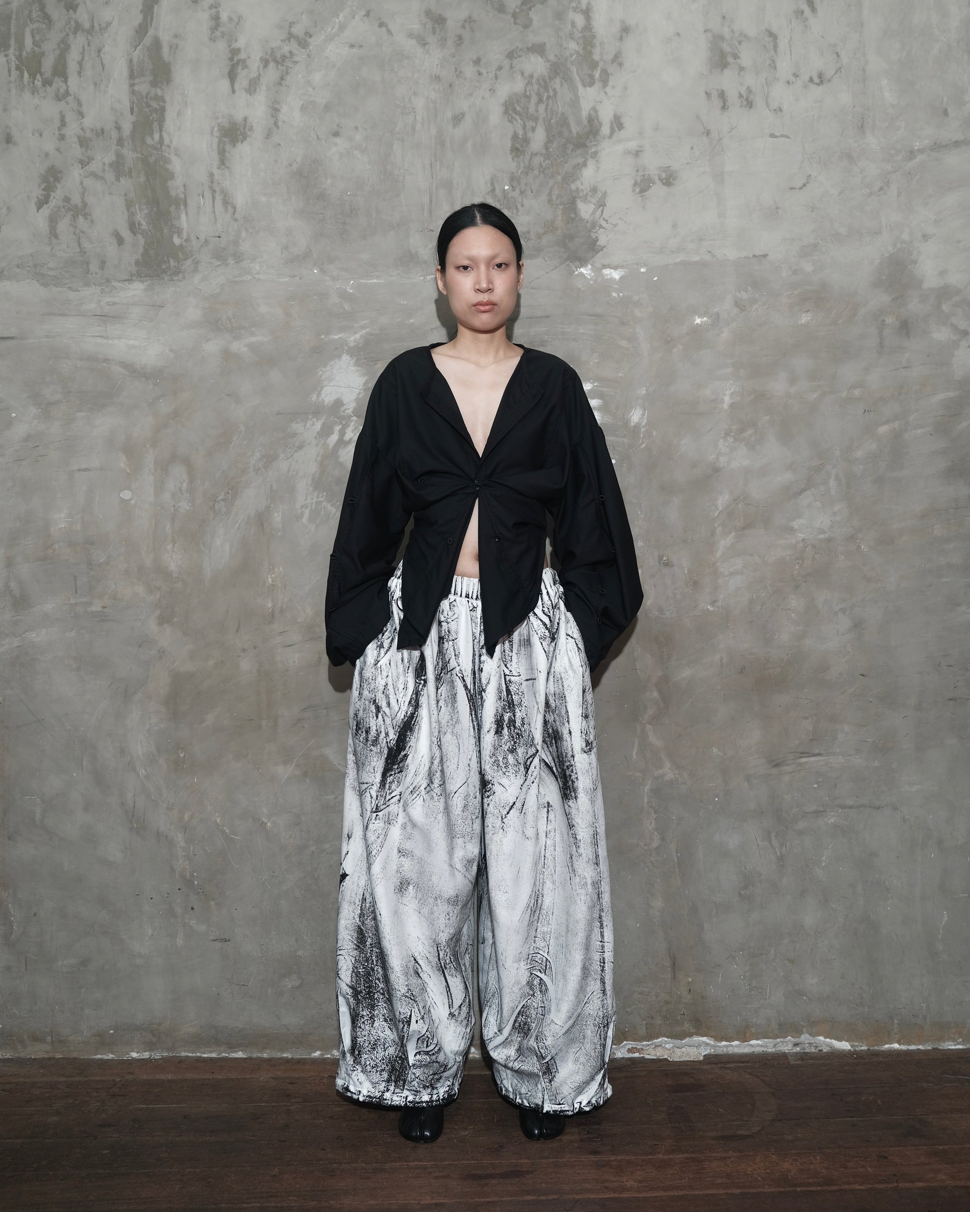 Puzzle Shirt in Black - BEV C multi label store