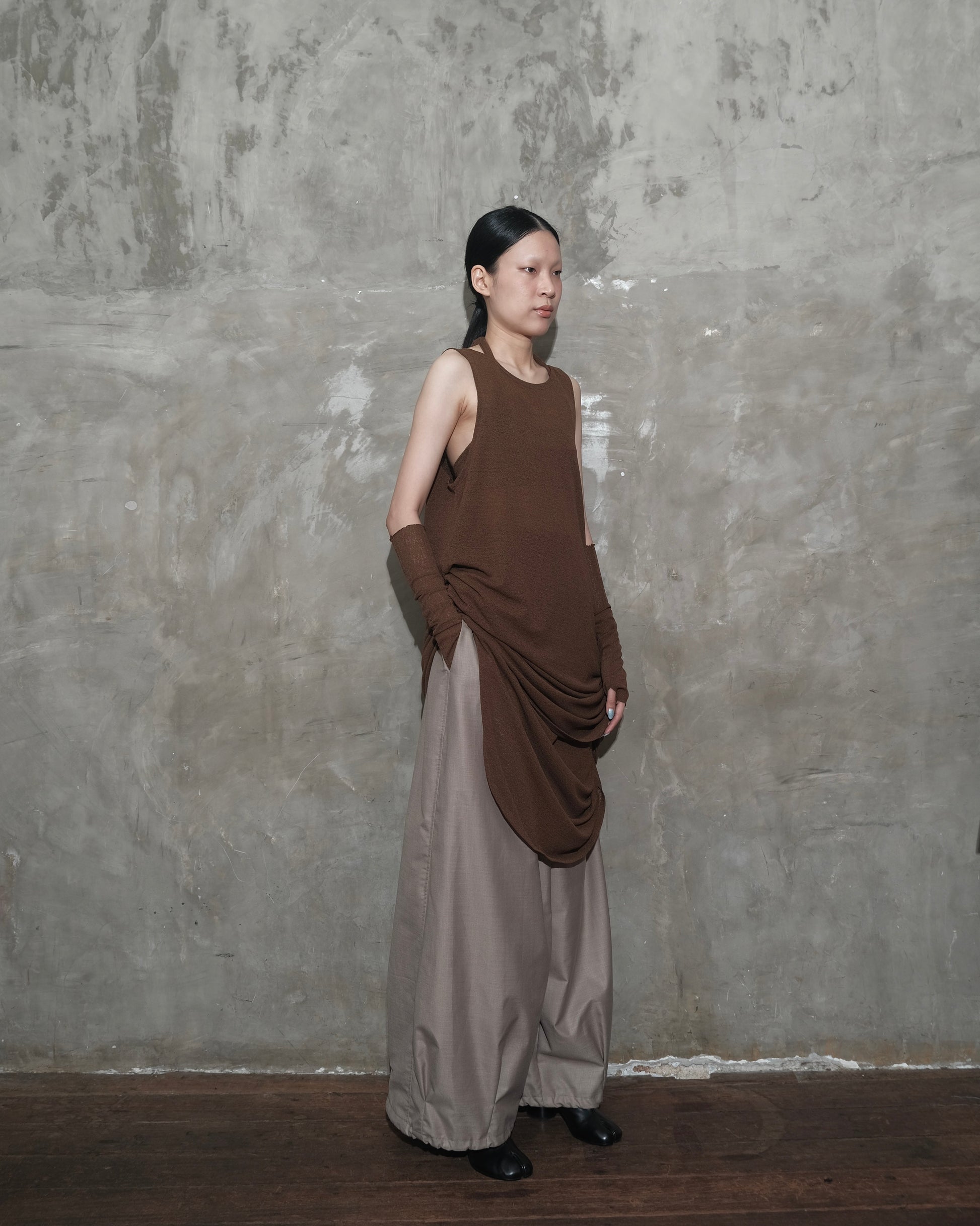 U Dress in Dark Brown - BEV C multi label store