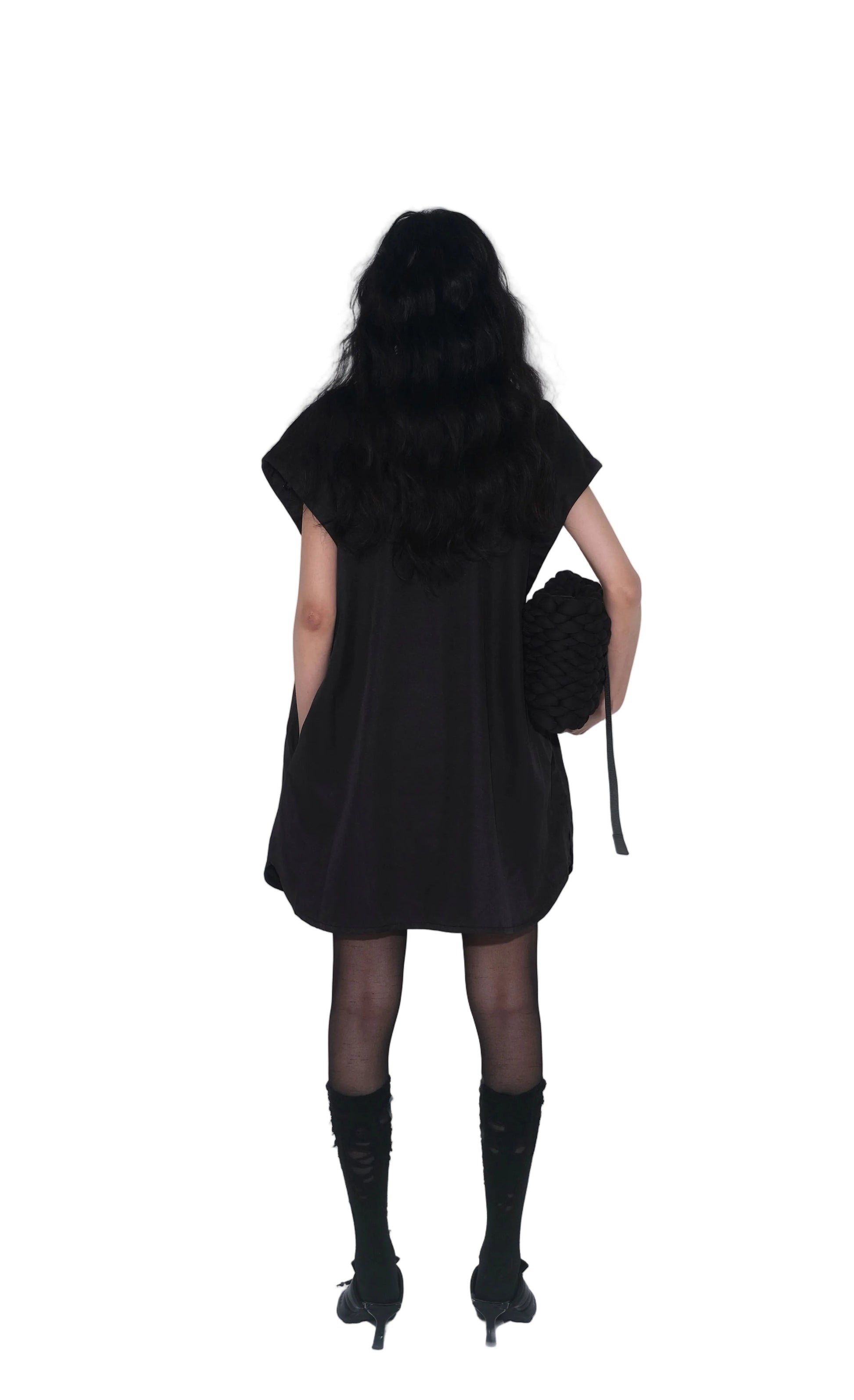 Detachable Psycho Shirt in Black - BEV C multi label store