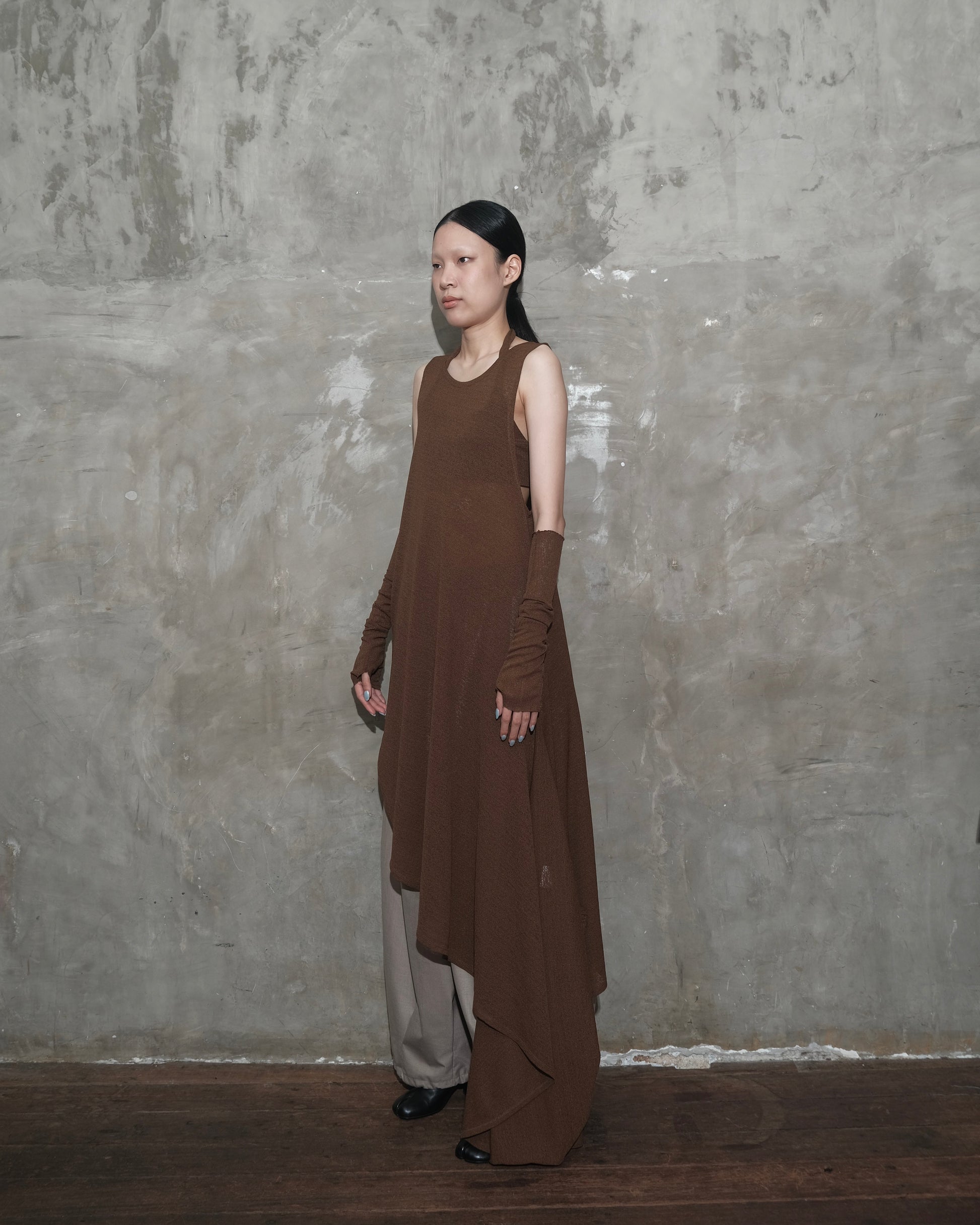 U Dress in Dark Brown - BEV C multi label store