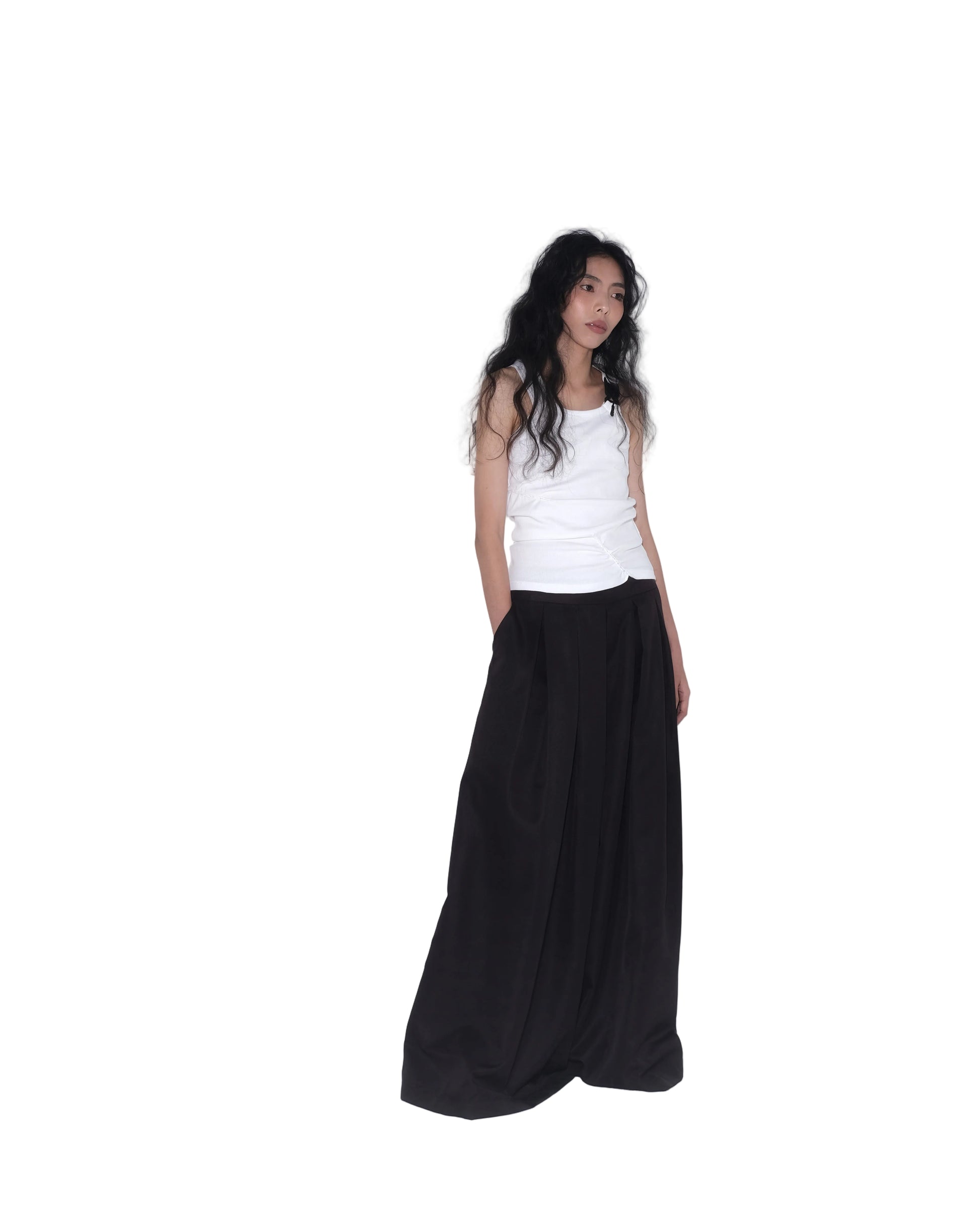 Ladies &amp; Gentleman Skirt Pants in Dark Brown