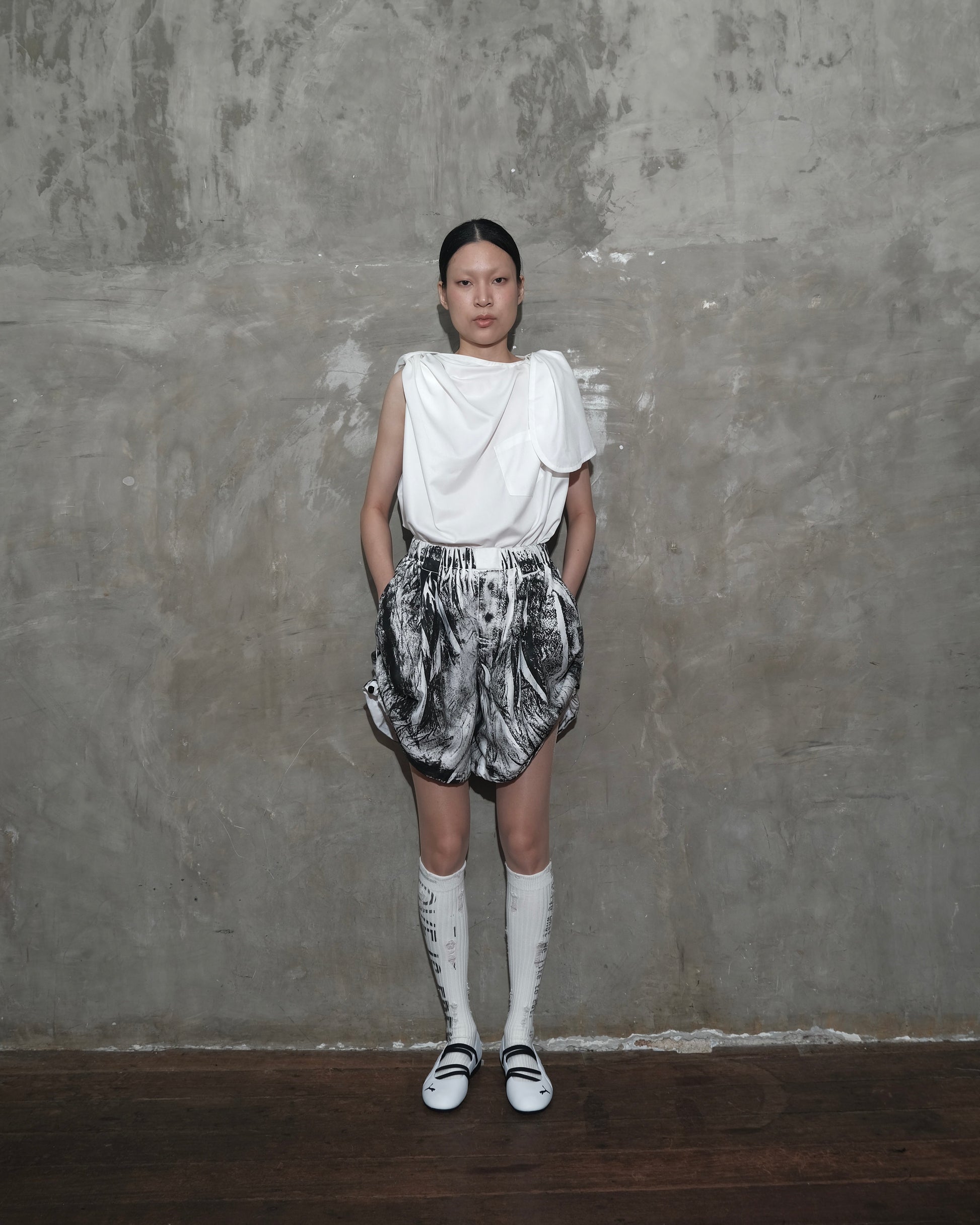 Dune Draped Top in White