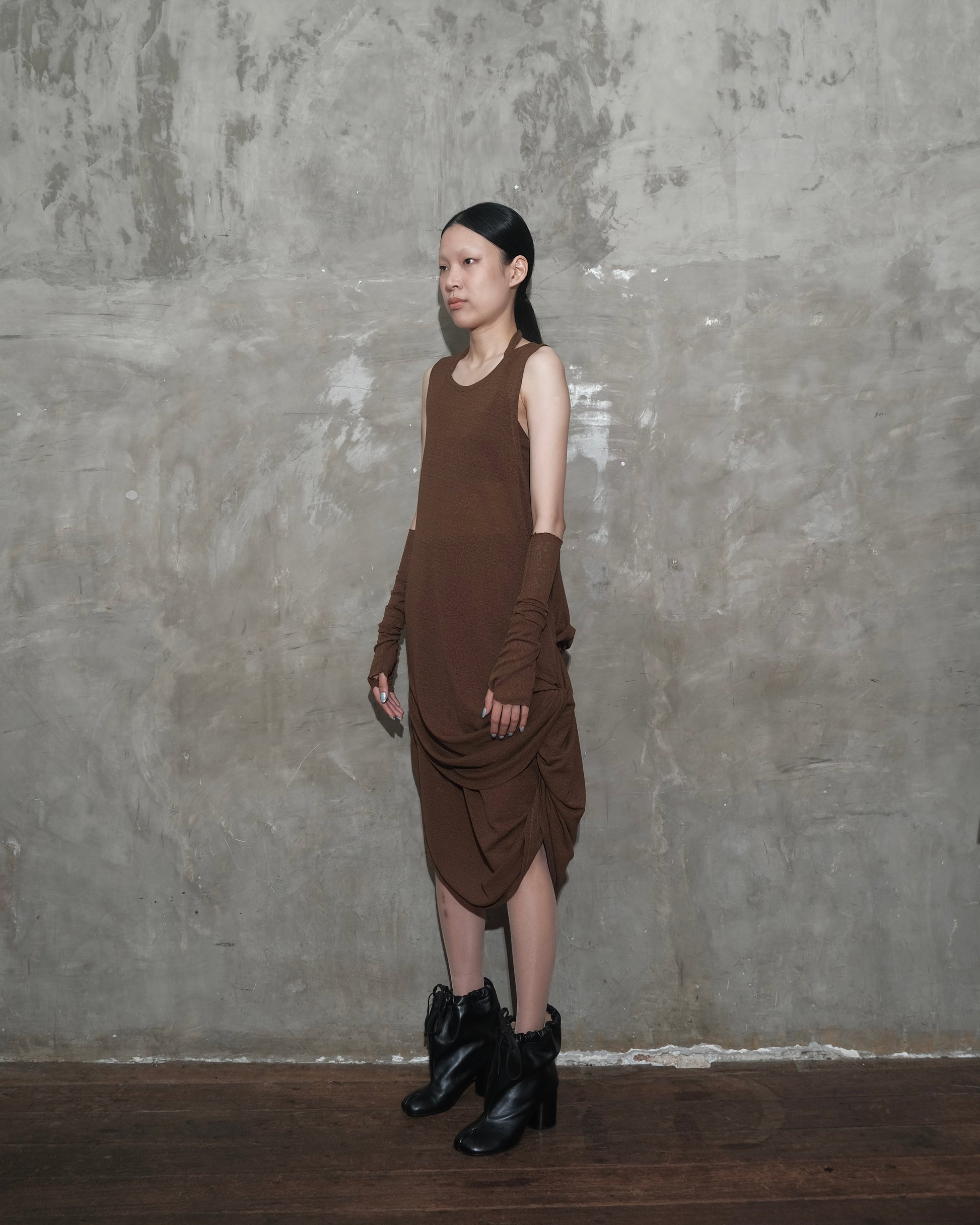 U Dress in Dark Brown - BEV C multi label store