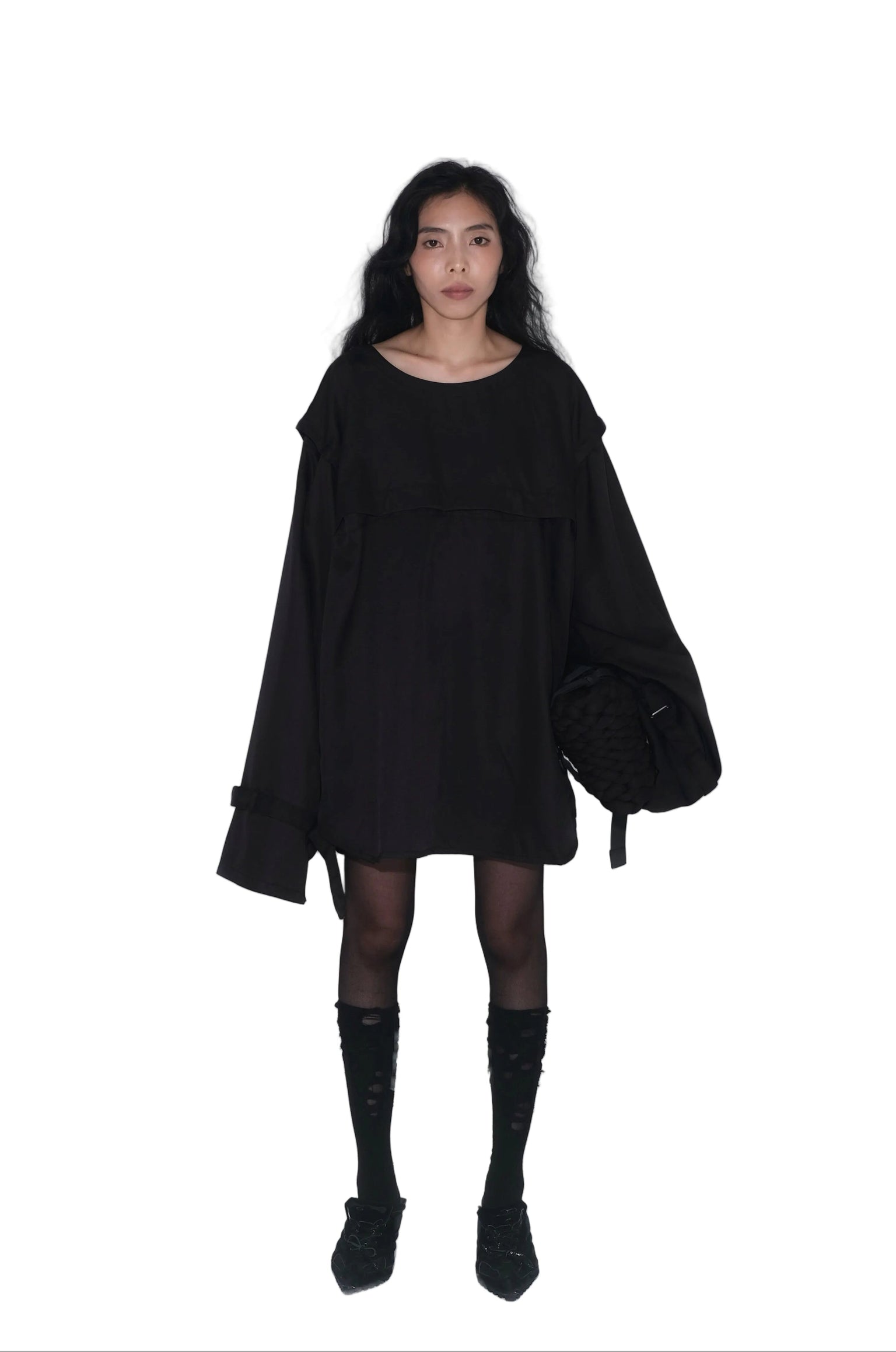 Detachable Psycho Shirt in Black - BEV C multi label store