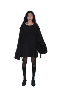 Detachable Psycho Shirt in Black - BEV C multi label store