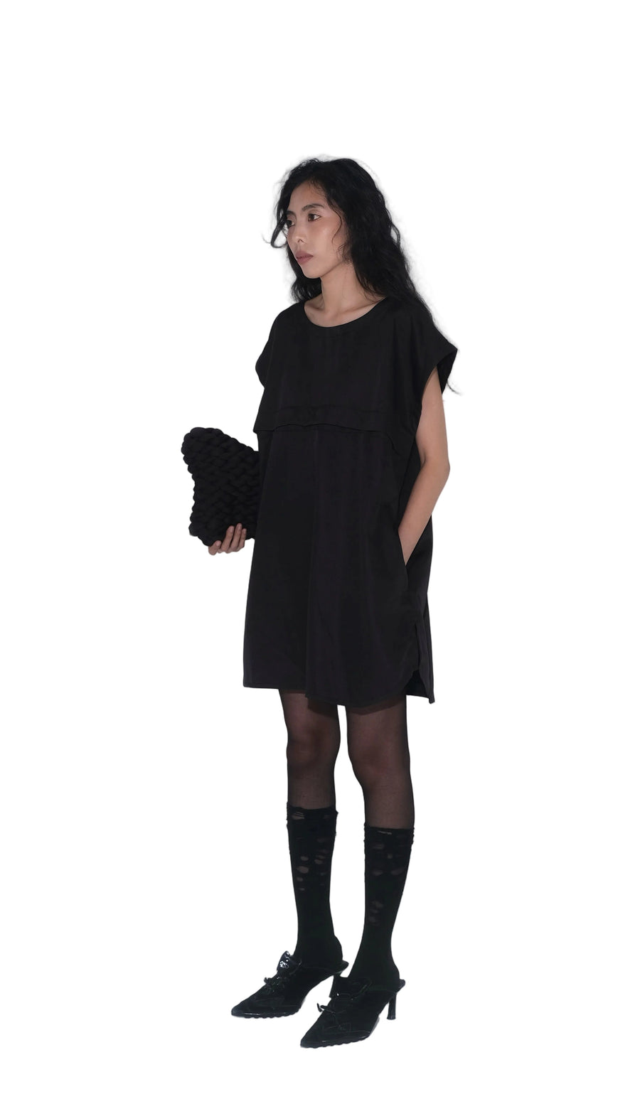 Detachable Psycho Shirt in Black - BEV C multi label store