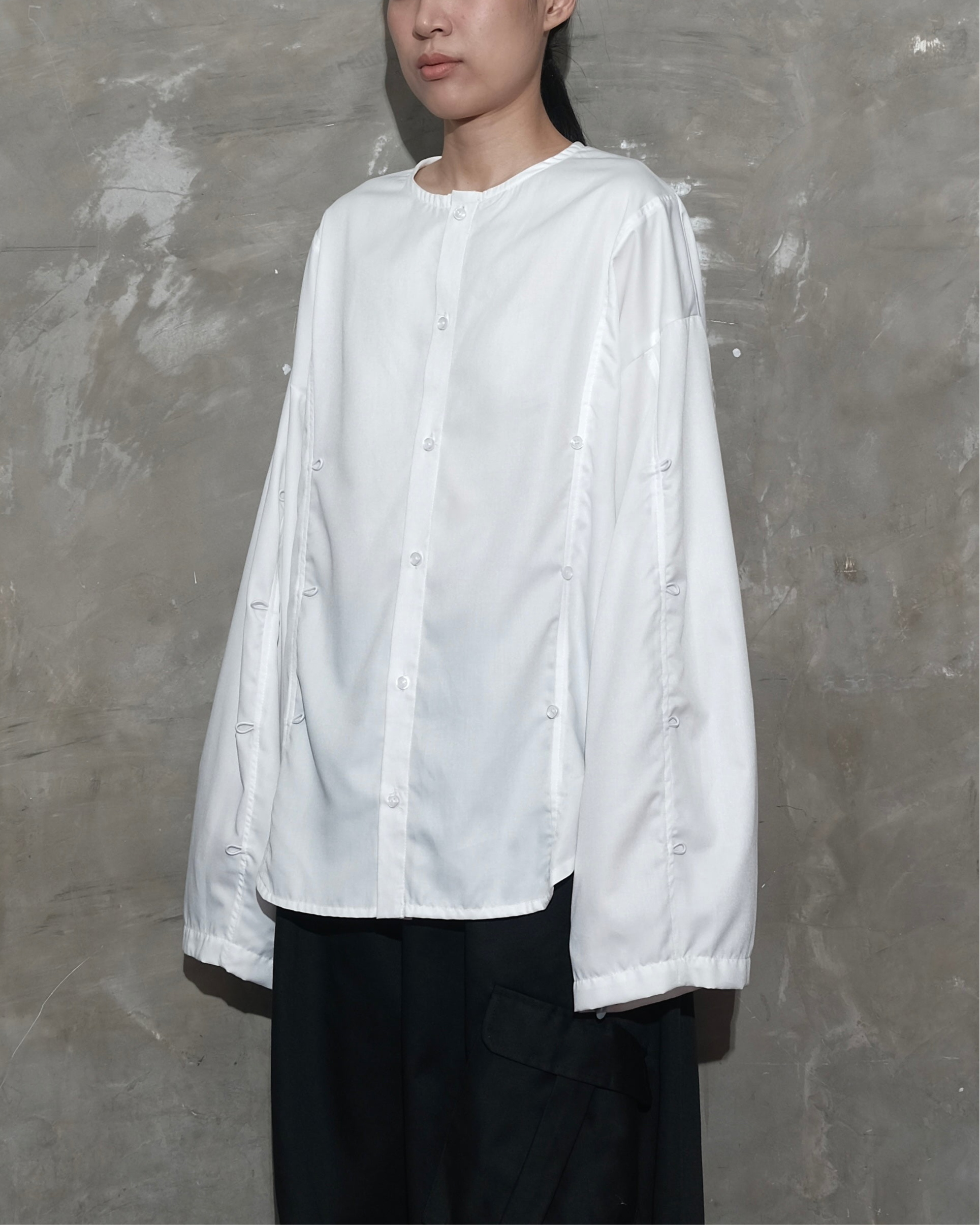 Puzzle Shirt in White - BEV C multi label store