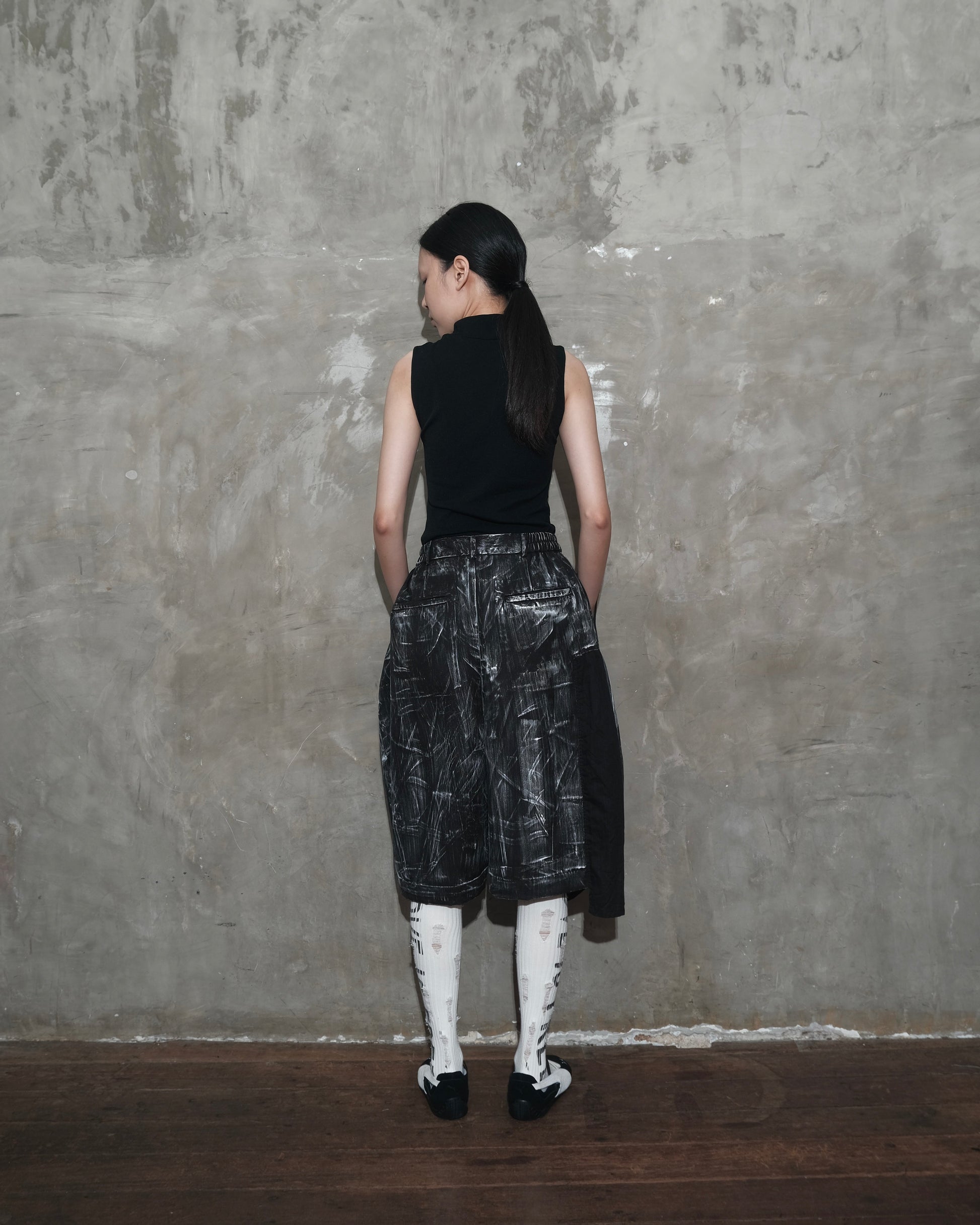 2 Sided Pants in Black Chaos