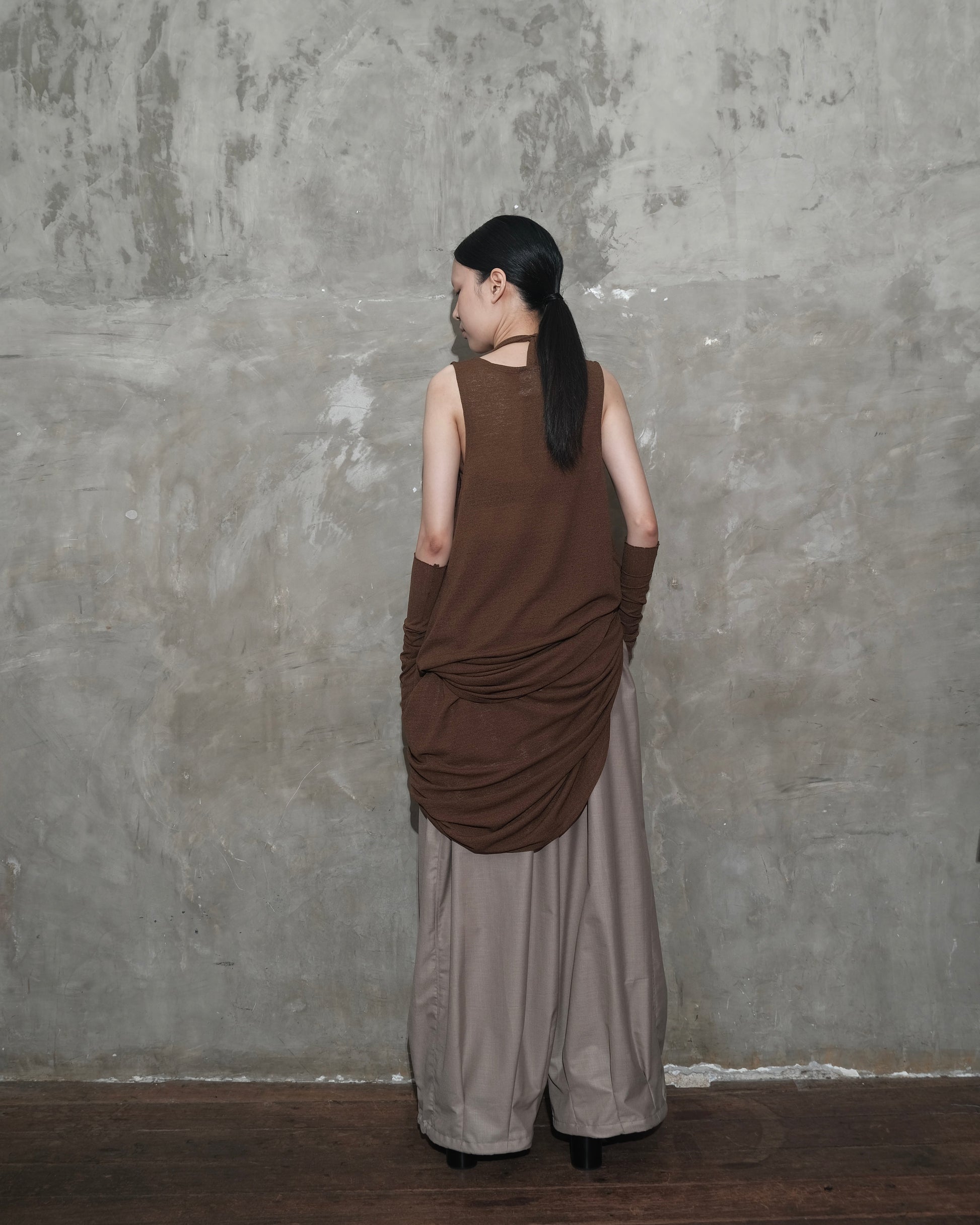 U Dress in Dark Brown - BEV C multi label store
