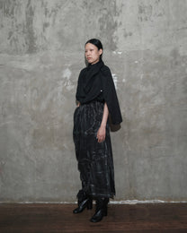 Dune Draped Top in Black