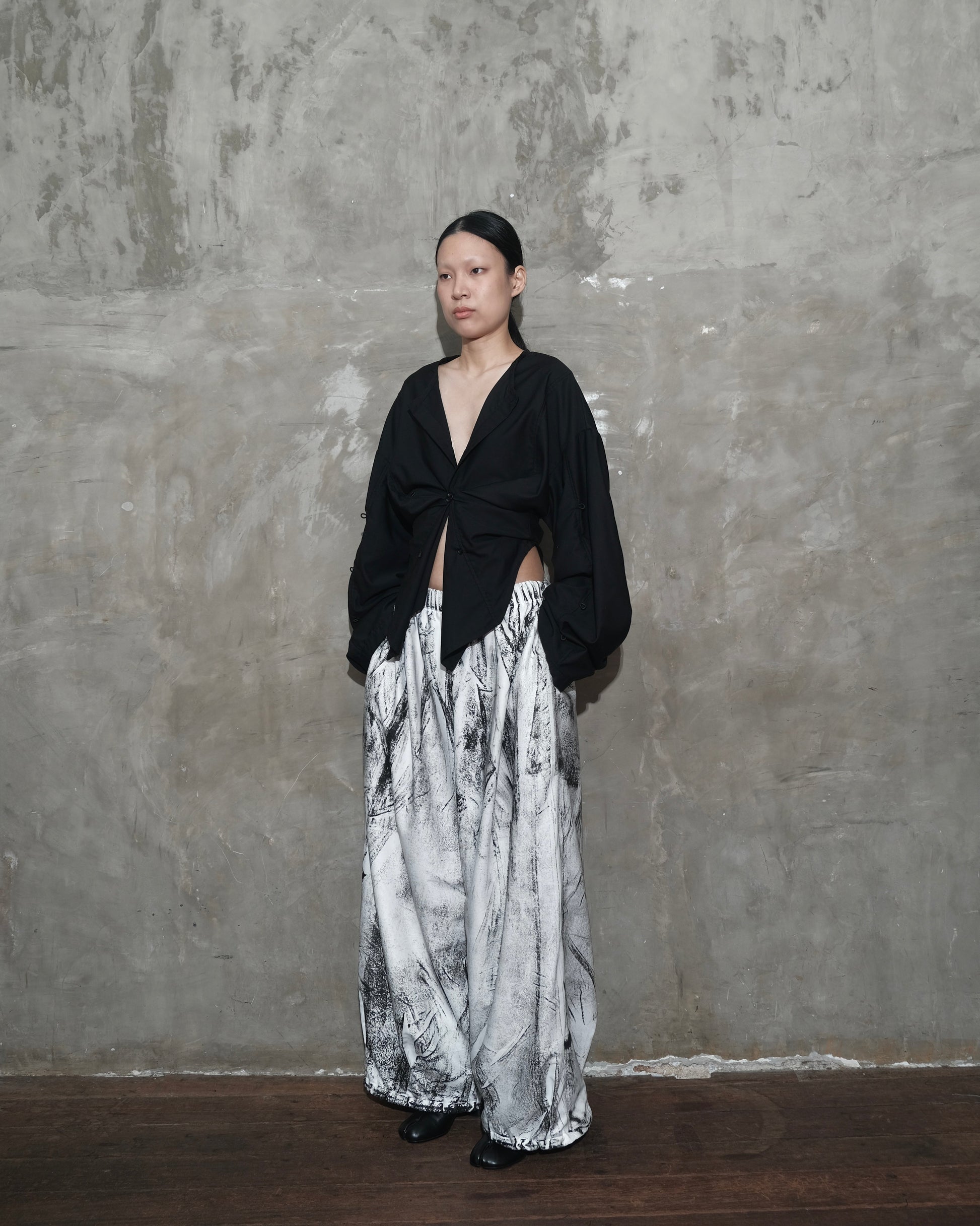 Puzzle Shirt in Black - BEV C multi label store