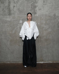 Puzzle Shirt in White - BEV C multi label store