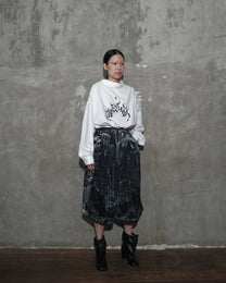 Curveform Jorts in Black Chaos - BEV C multi label store