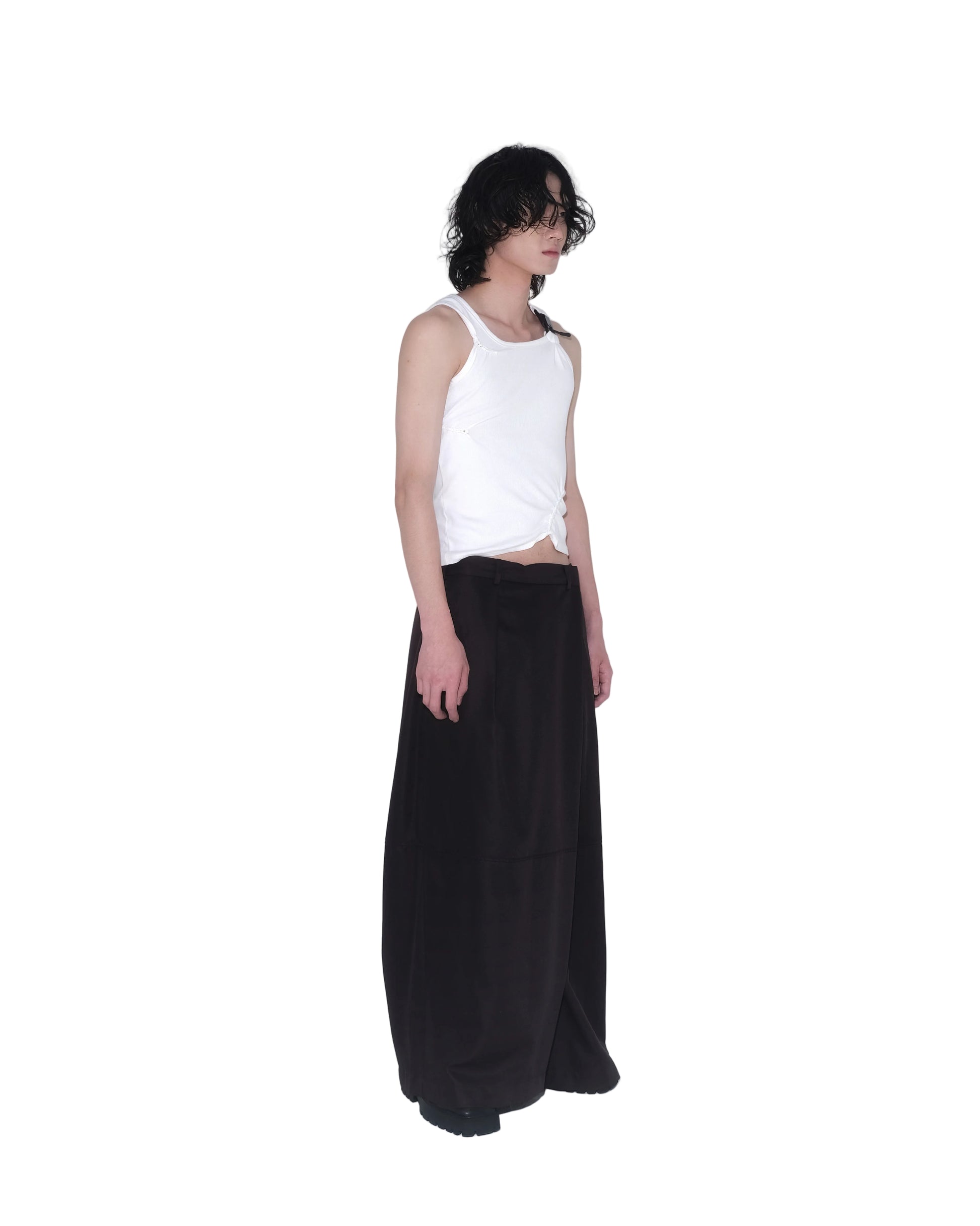 Dudu Overwrap Pants in Dark Brown - BEV C multi label store