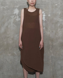 U Dress in Dark Brown - BEV C multi label store
