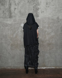 Dune Draped Top in Black
