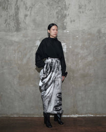 Slanted Collar Shirt in Black - BEV C multi label store
