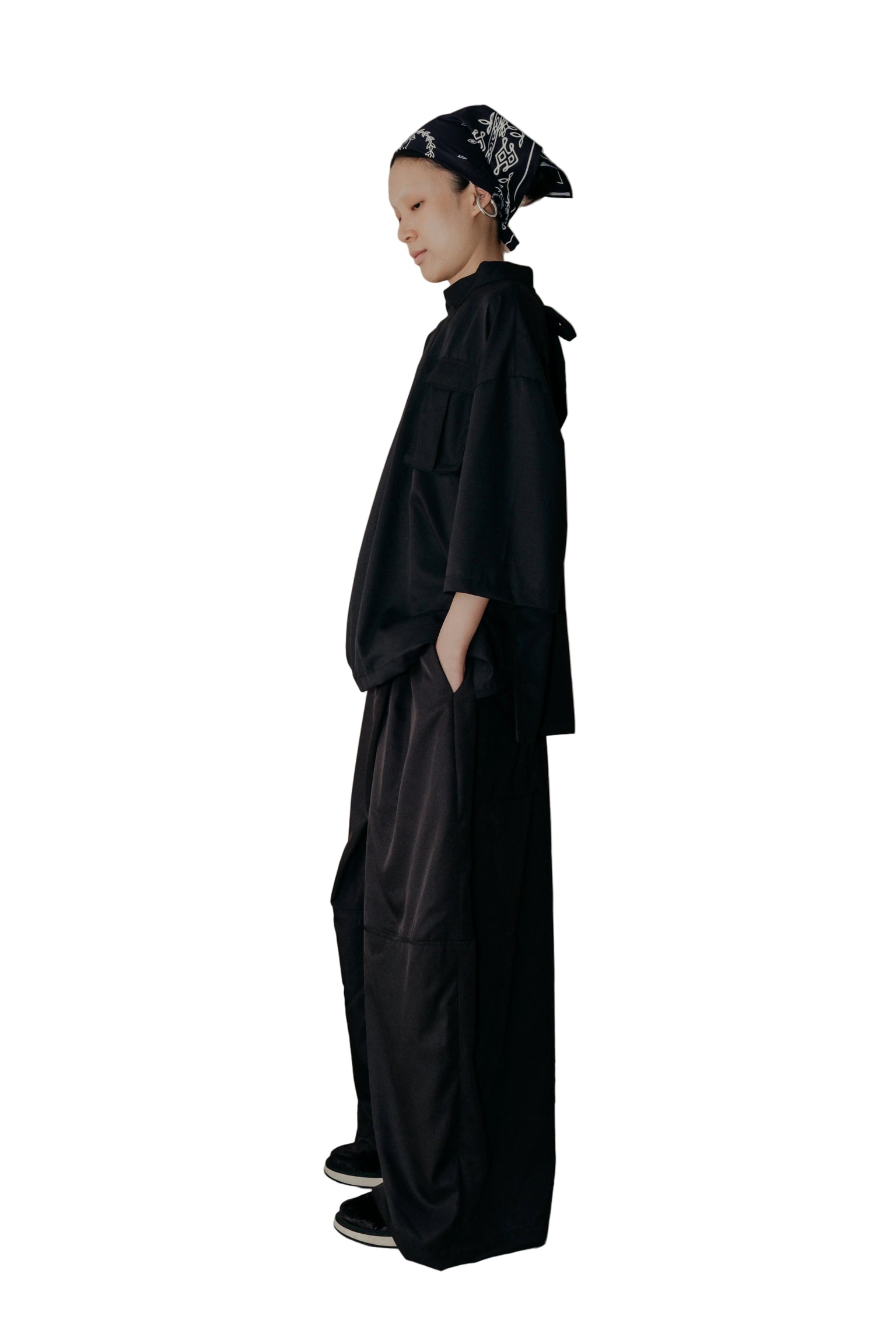 Dudu Overwrap Pants in Black - BEV C multi label store