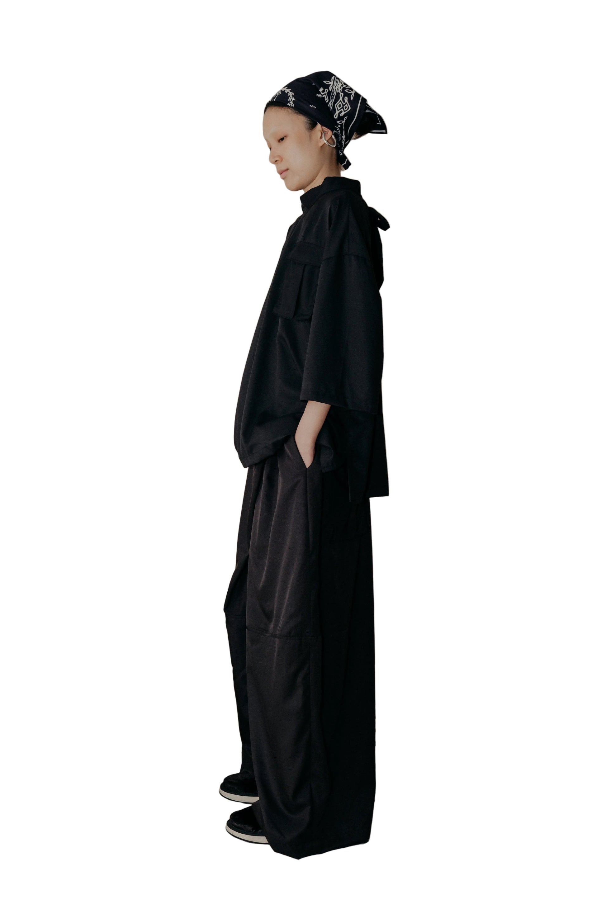 Dudu Overwrap Pants in Black - BEV C multi label store