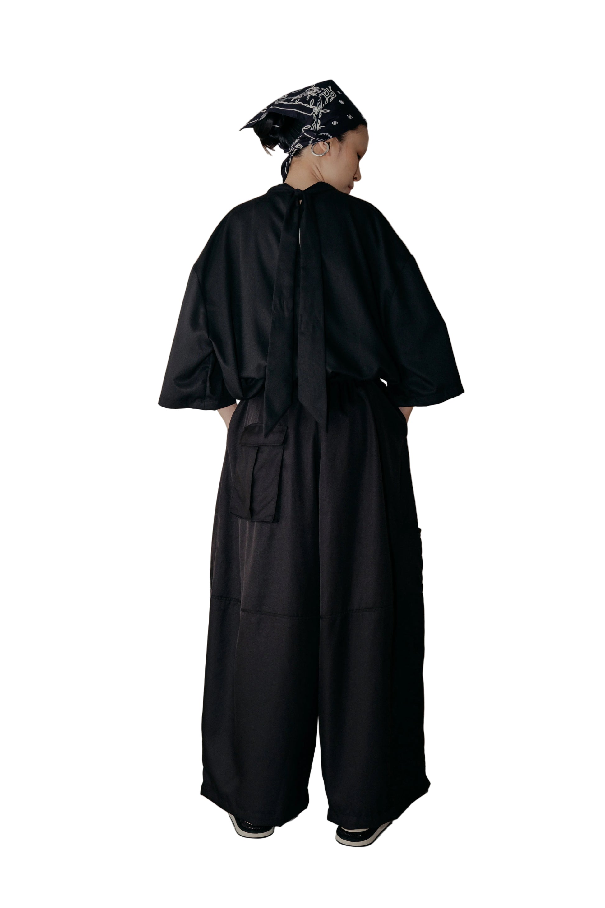 Dudu Overwrap Pants in Black - BEV C multi label store