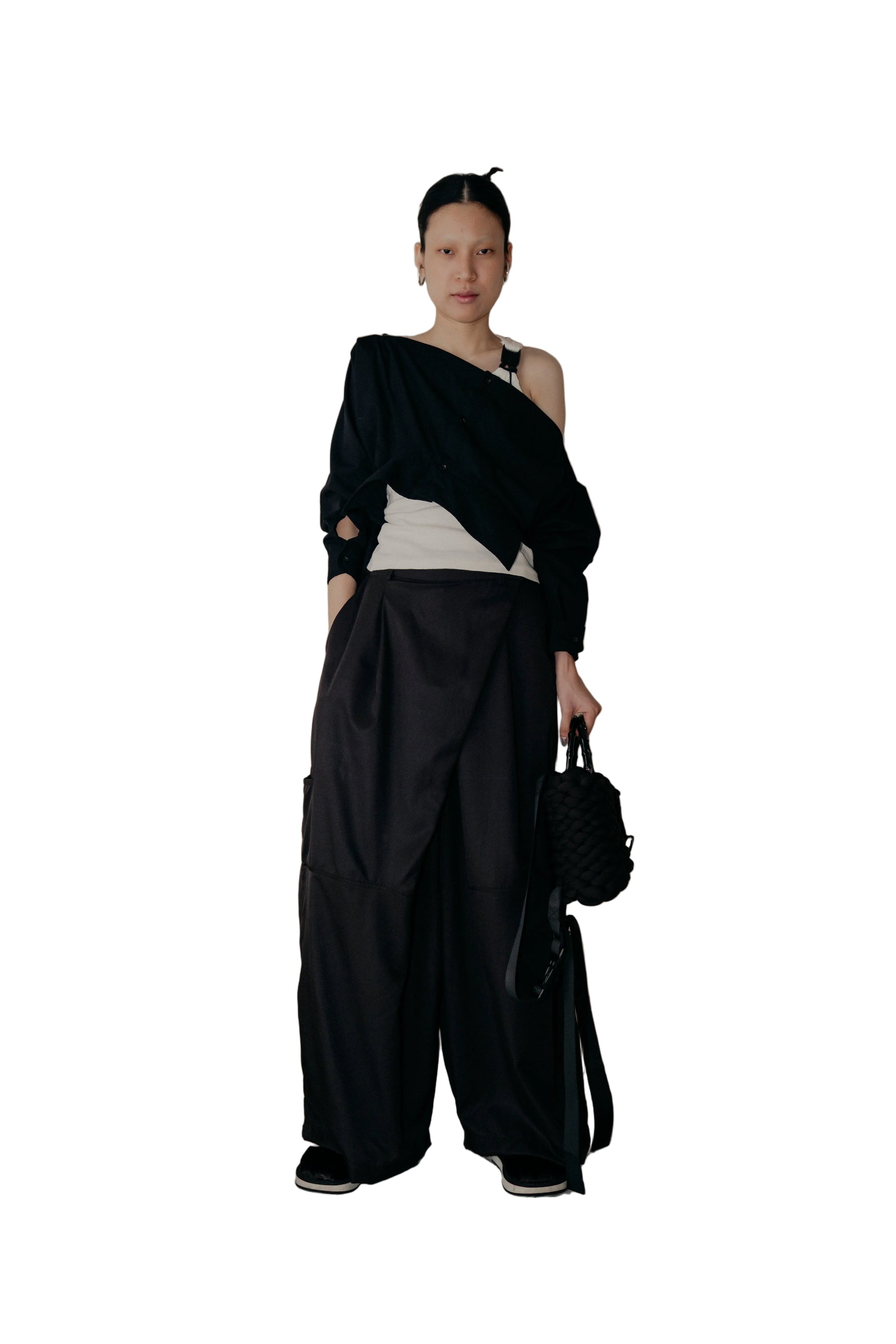 Dudu Overwrap Pants in Black - BEV C multi label store
