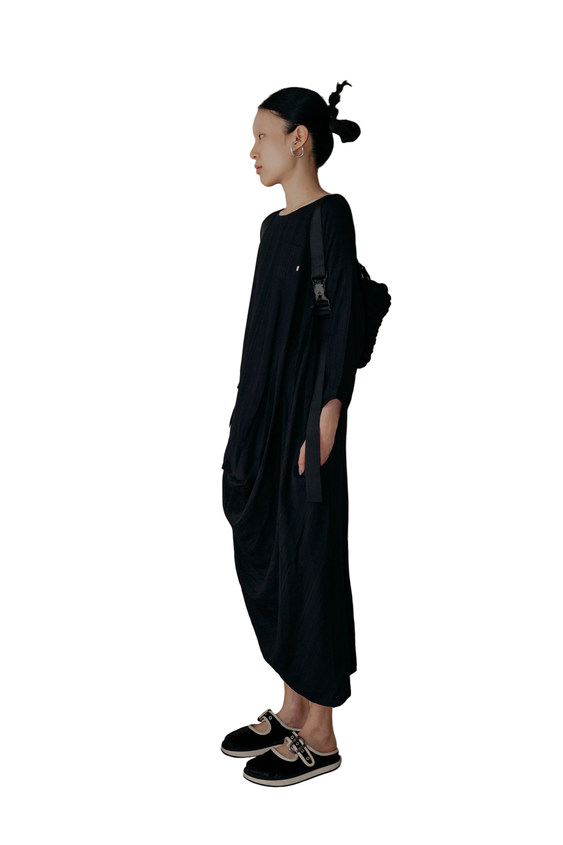 Alms Bowl Dress in Black - BEV C multi label store