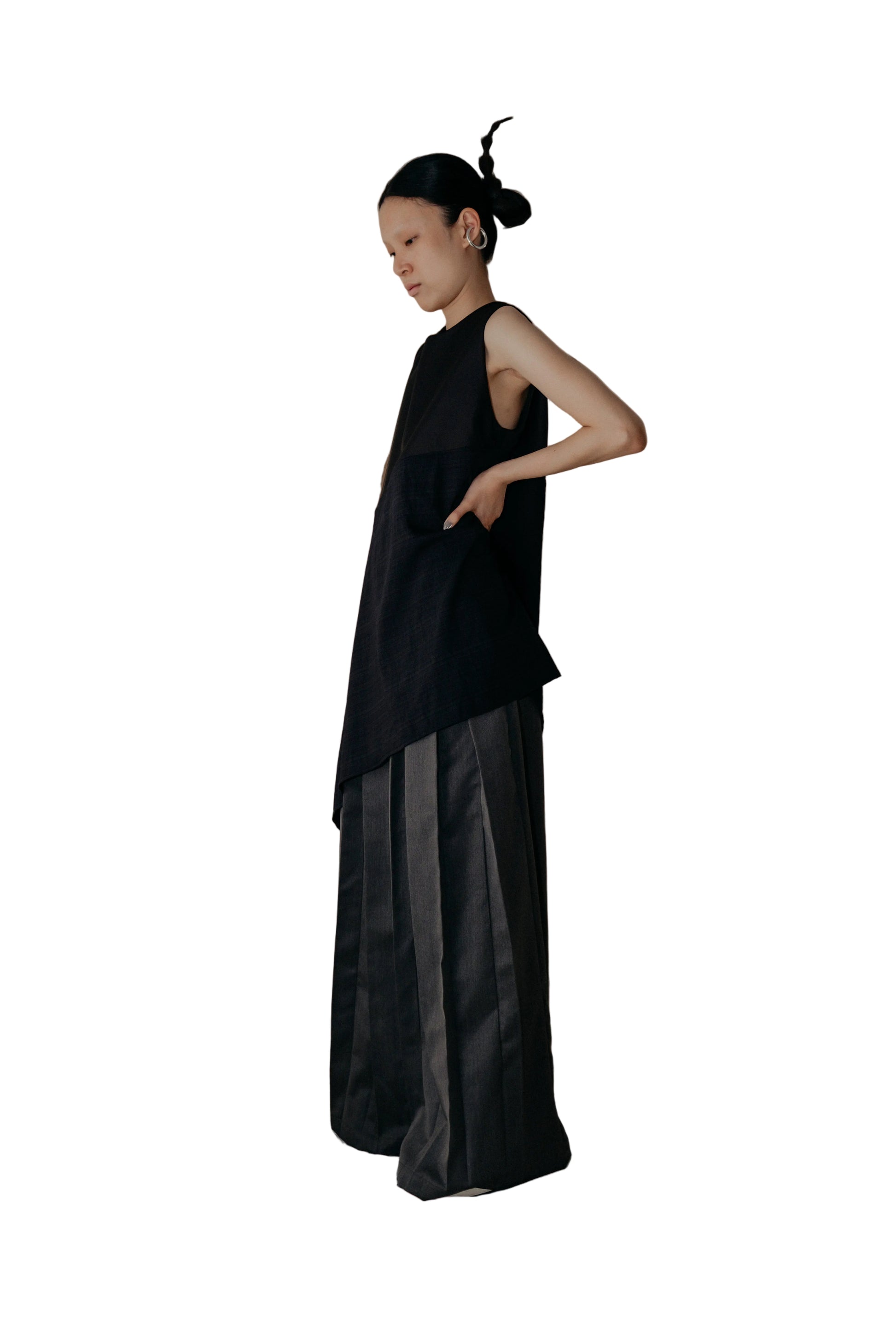 Ladies &amp; Gentleman Skirt Pants in Grey - BEV C multi label store