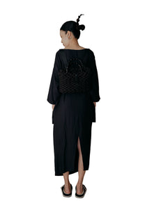 Alms Bowl Dress in Black - BEV C multi label store