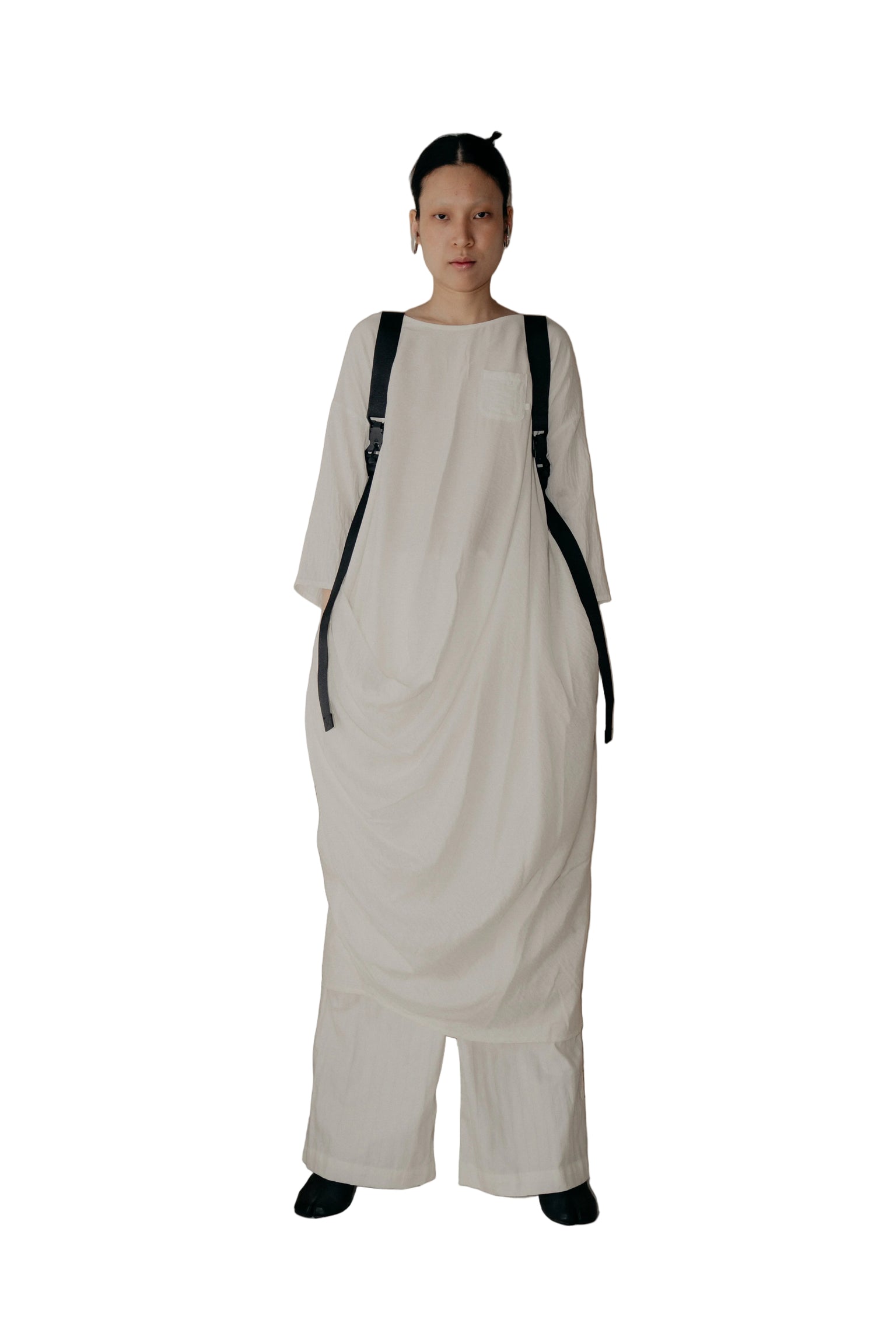 Alms Bowl Dress in White - BEV C multi label store