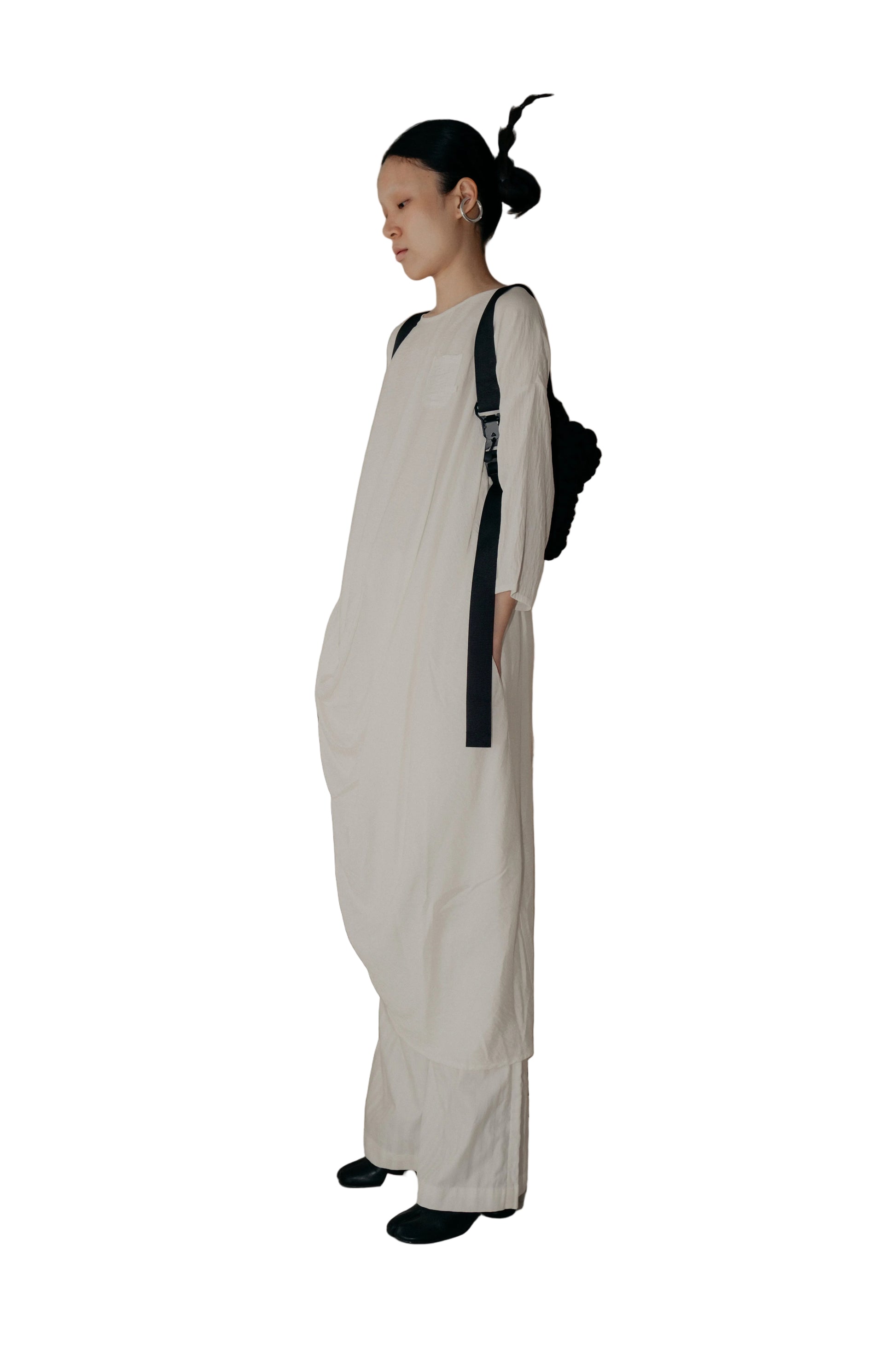 Alms Bowl Dress in White - BEV C multi label store