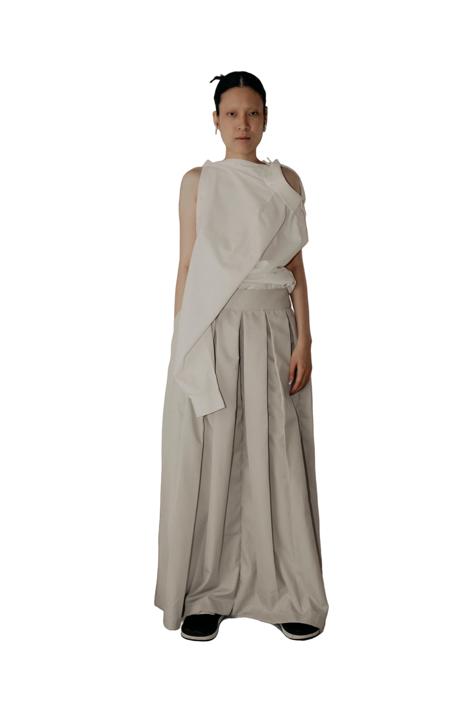 Ladies &amp; Gentleman Skirt Pants in Cream - BEV C multi label store