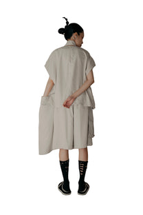 Boxybox Jacket in Cream - BEV C multi label store