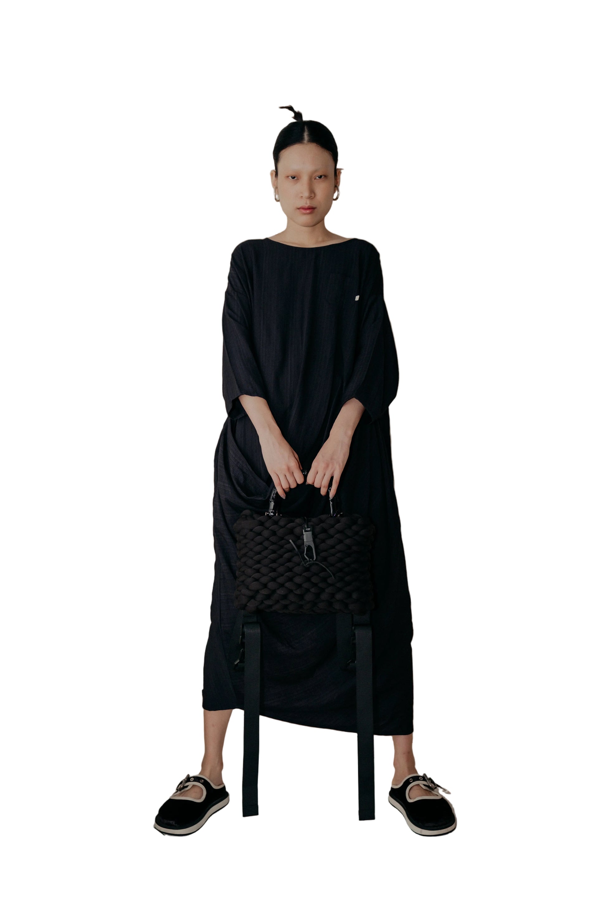 Alms Bowl Dress in Black - BEV C multi label store