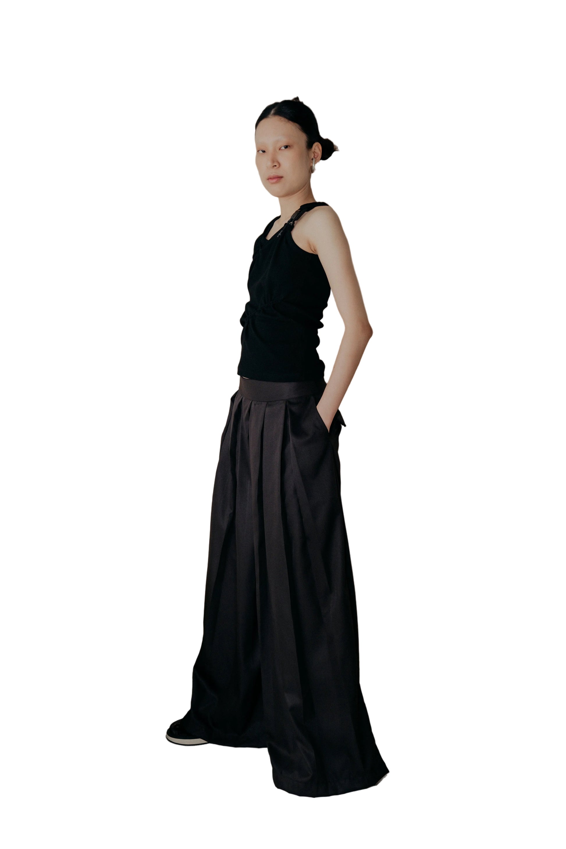 Ladies &amp; Gentleman Skirt Pants in Black - BEV C multi label store