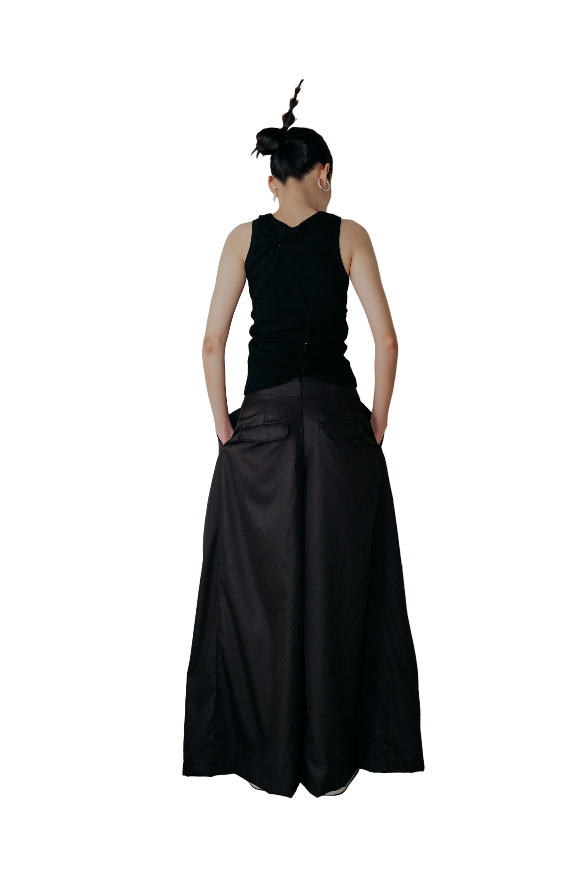 Ladies &amp; Gentleman Skirt Pants in Black - BEV C multi label store