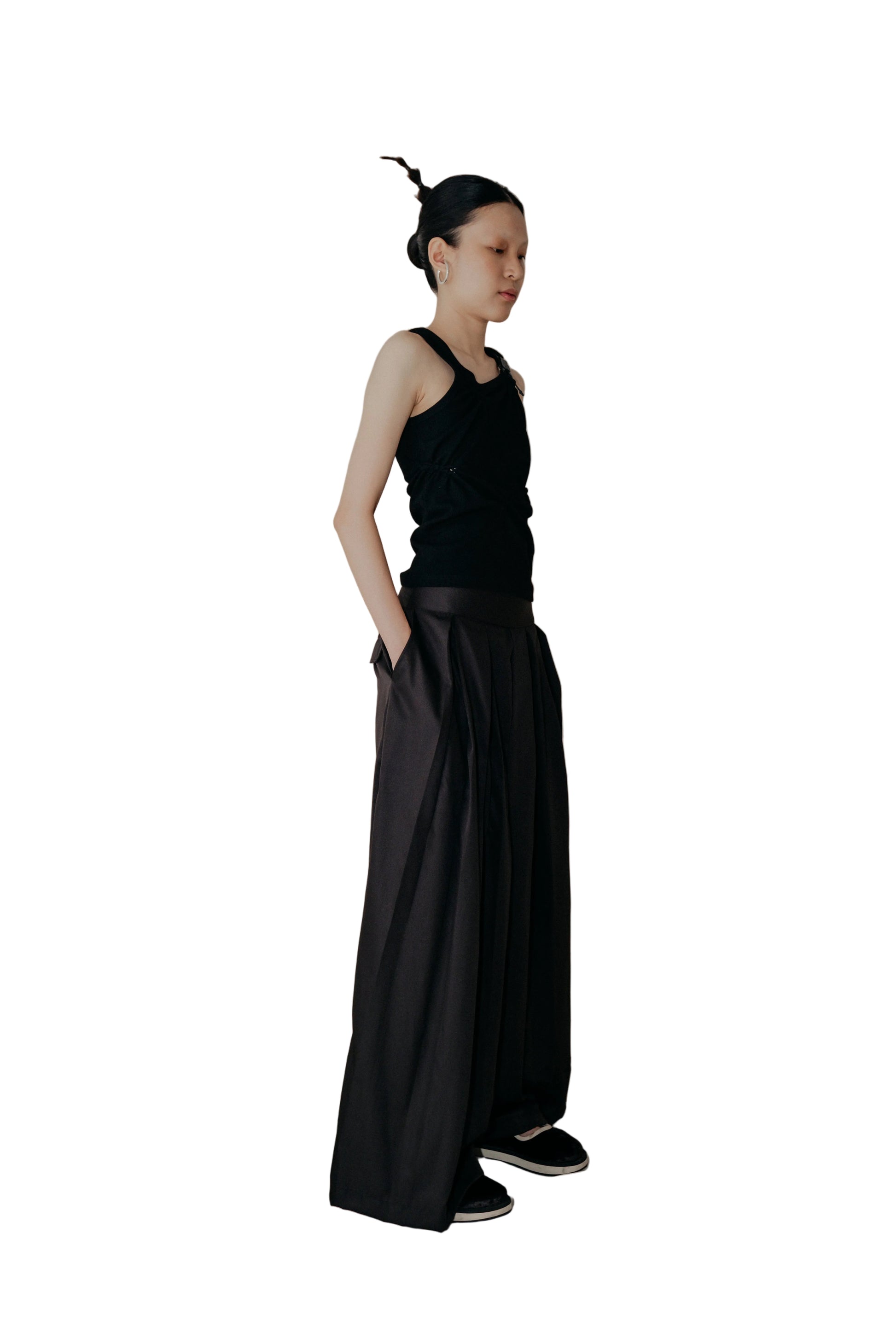 Ladies &amp; Gentleman Skirt Pants in Black - BEV C multi label store