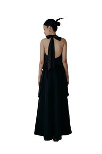 Sexy Open Back Vest in Black - BEV C multi label store