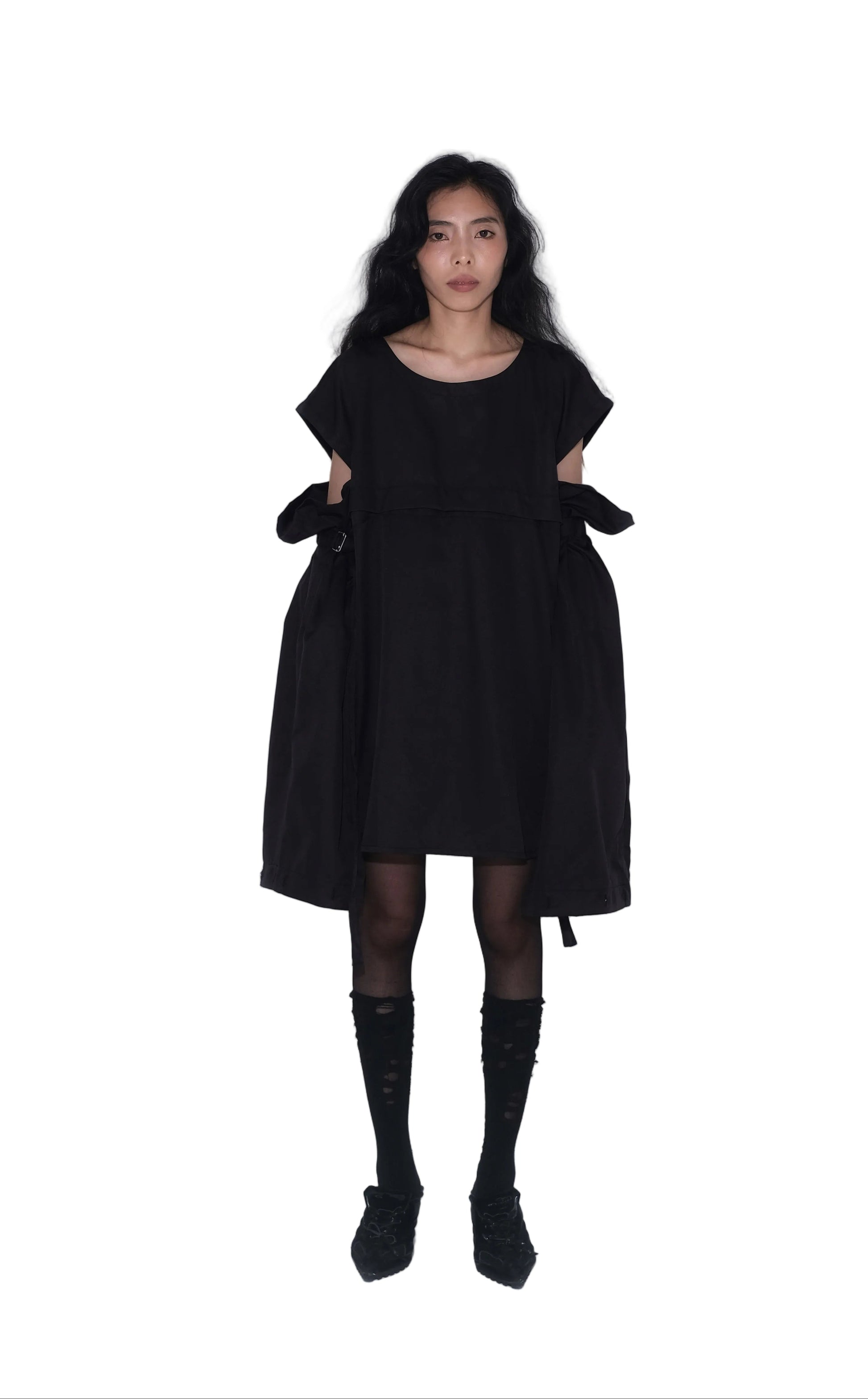 Detachable Psycho Shirt in Black - BEV C multi label store