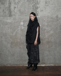 Dune Draped Top in Black