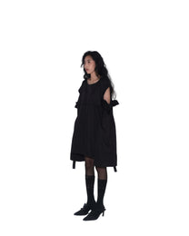 Detachable Psycho Shirt in Black - BEV C multi label store