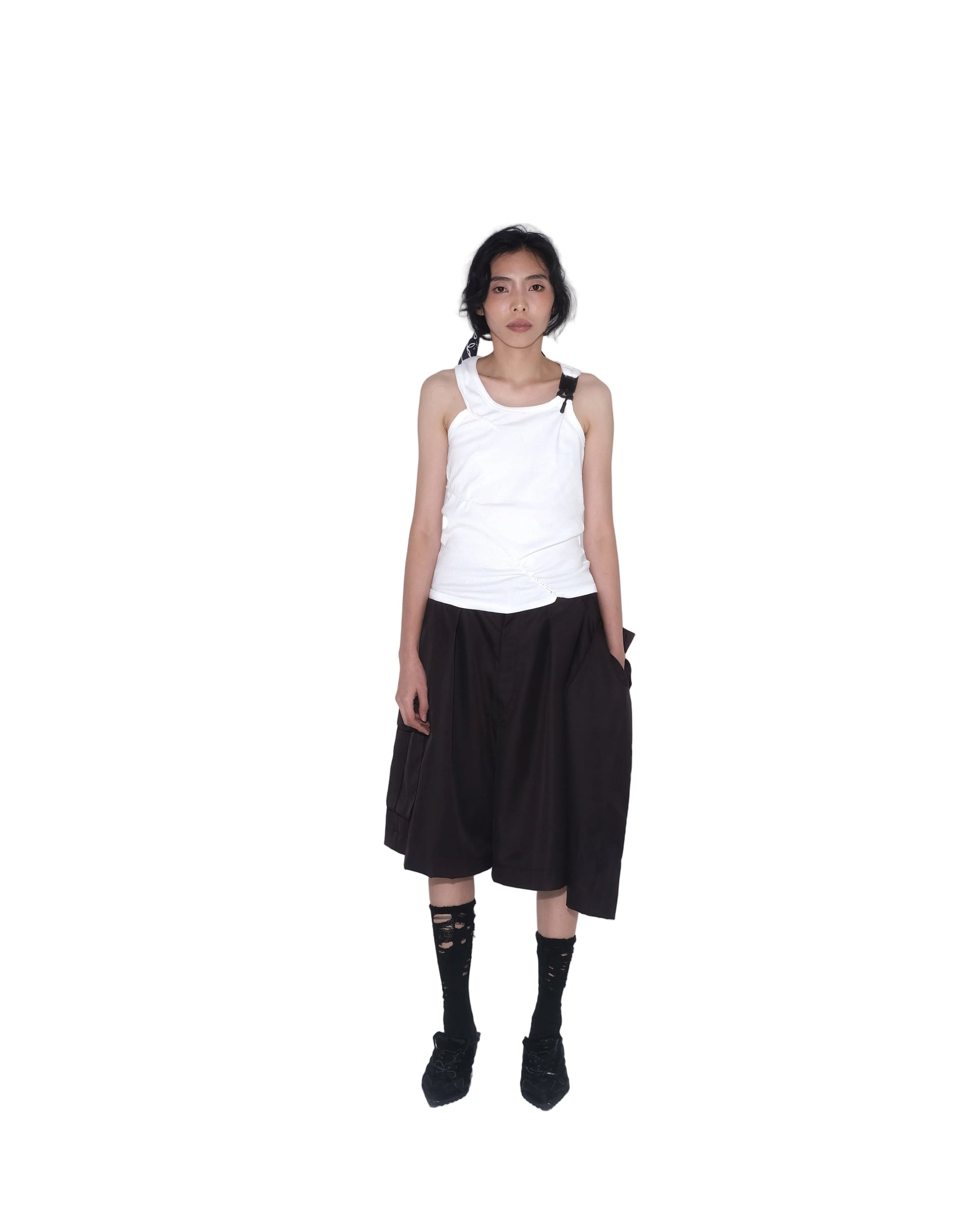 3 Kaki Kongfu Pants in Dark Brown - BEV C multi label store