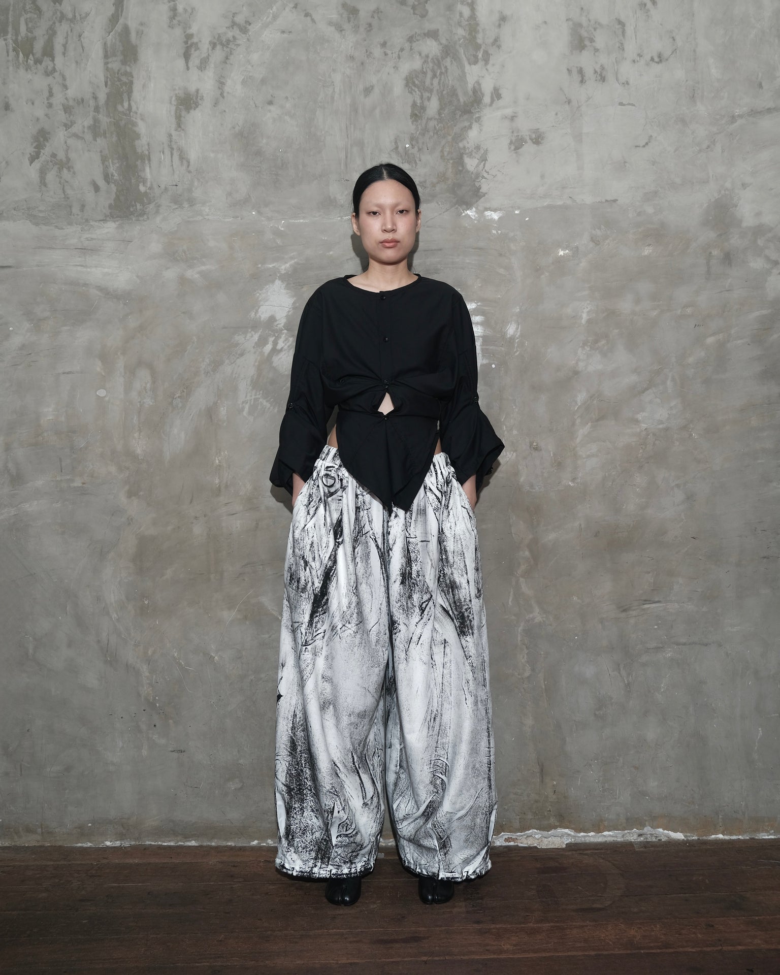 Puzzle Shirt in Black - BEV C multi label store