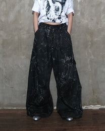 Warp Cargo Pants in Black Chaos - BEV C multi label store