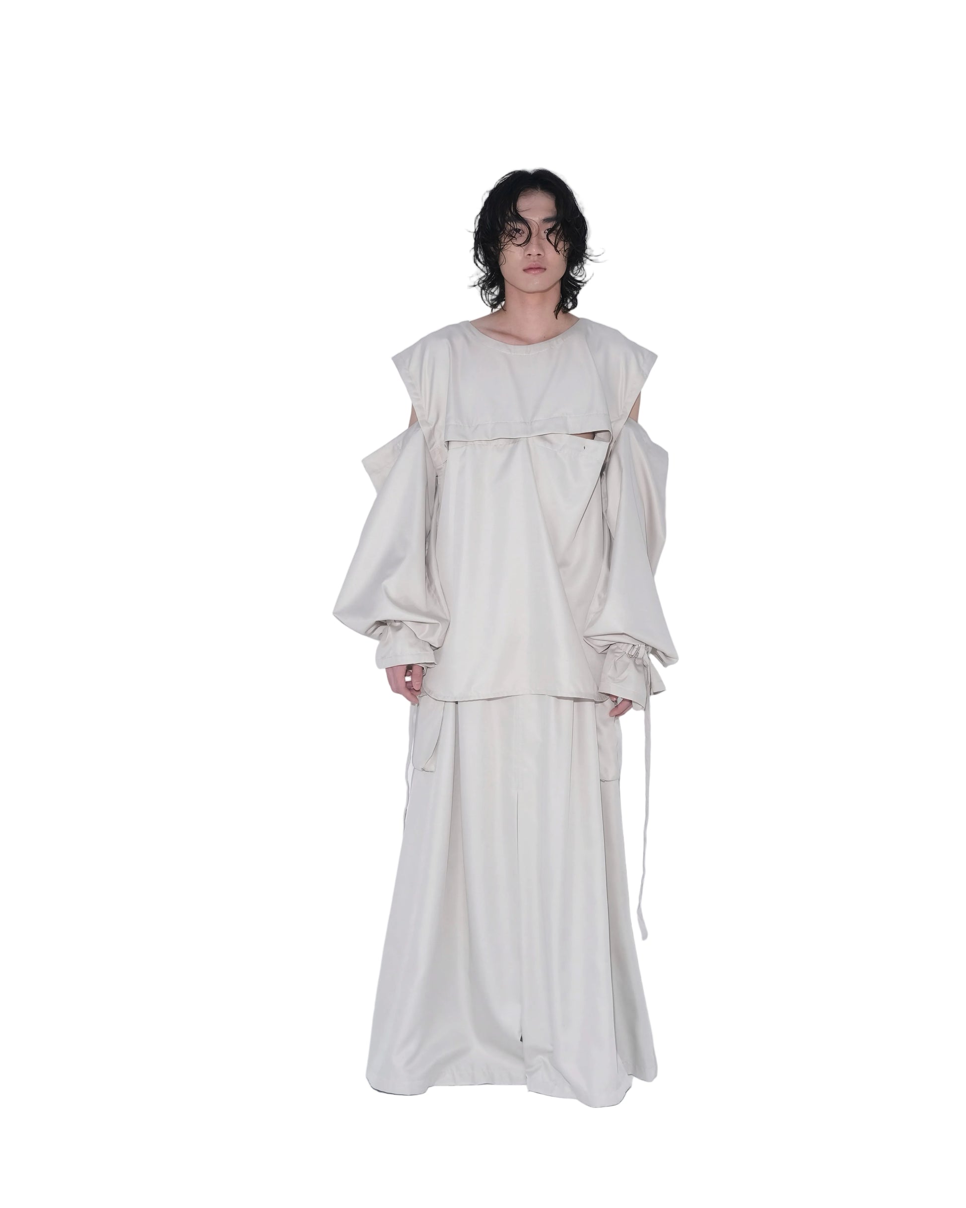 Detachable Psycho Shirt in Cream